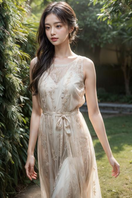 tulle lace dress (薄紗蕾絲洋裝)