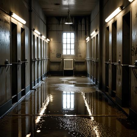 Prison shower background