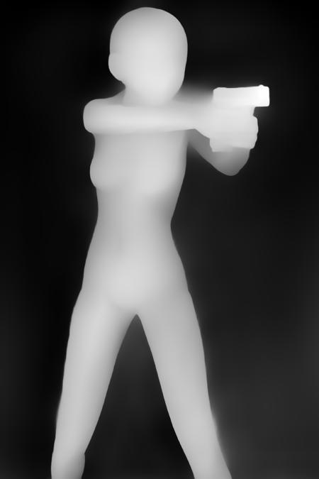 [Openpose + Lineart + Depth] Holding a handgun