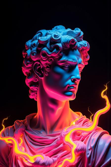 Flux.1_Cyber Electro · Sculpture · Avant-garde Visuals