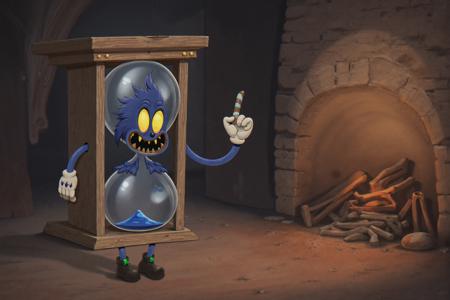 Cuphead rubber hose animation (Flux)