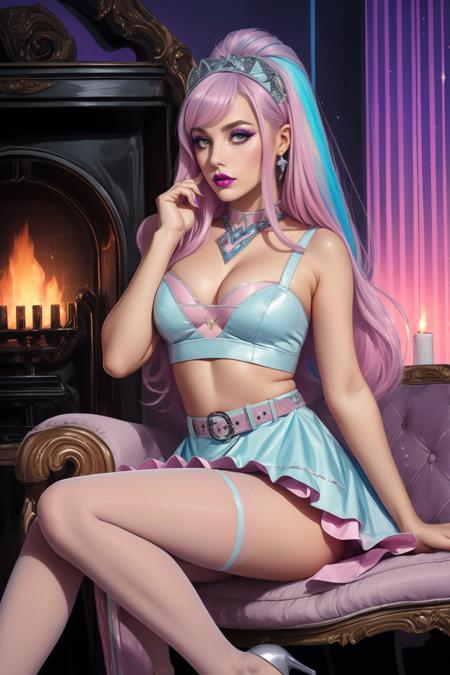 Pastel Kawaii Rave Outfit | Boots and Cats