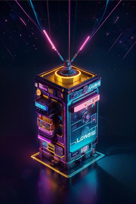 Isometric Neon (Building and Interior) [SDXL & SD1.5]