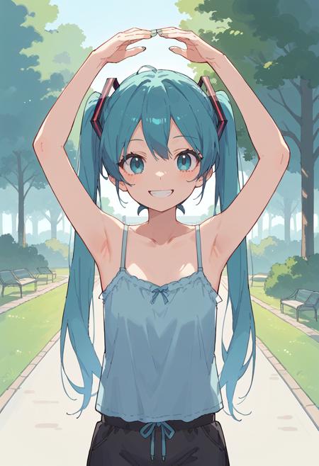 OK sign on both arms