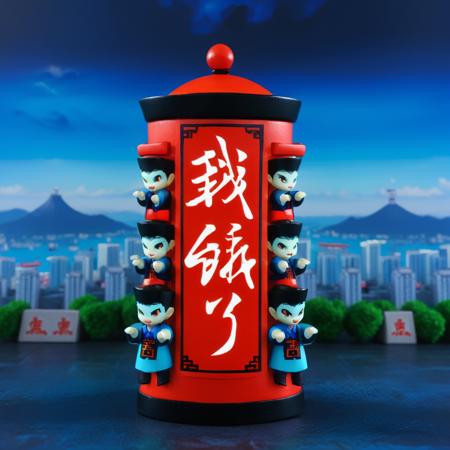 Adorable Jiangshi Chinese vampire toy - sdxl