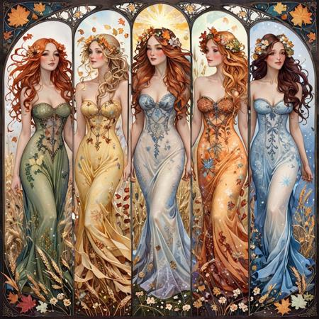 Art Nouveau (SD 1.5, SDXL, Pony, Flux )版本SDXL (ID: 643552)