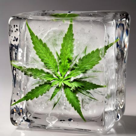 Frozen to Block of ice