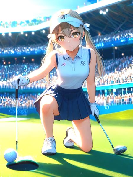 girl like playing golf