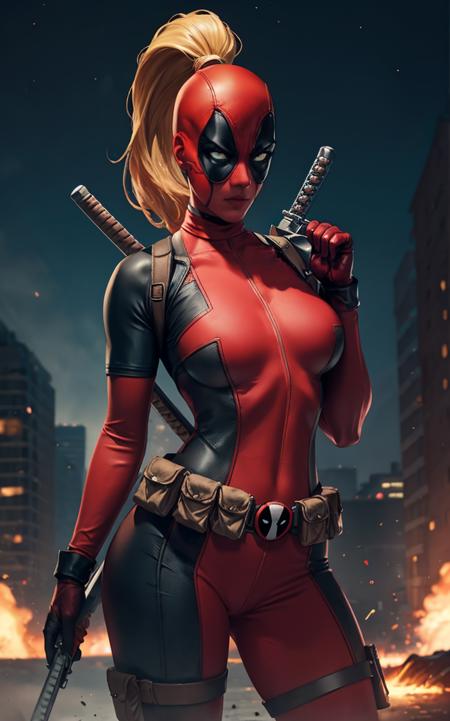 Lady Deadpool | 2 Outfits | Comic Character | ownwaifu
