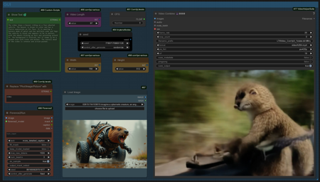LTX IMAGE to TEXT to VIDEO with STG workflow版本v1.0 (ID: 1121328)