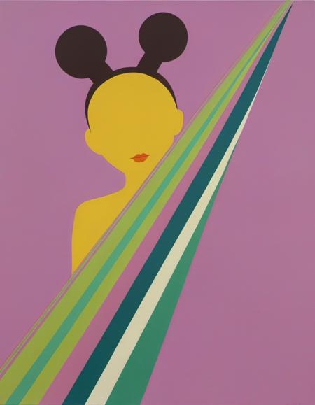 Abstract Lines Painting - Rita Letendre Style - SDXL 1.0