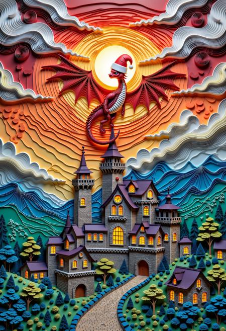 Paper Quilling And Layering Style - [Flux/SDXL/SD1.5]版本FLUX v2.0 (ID: 1138383)