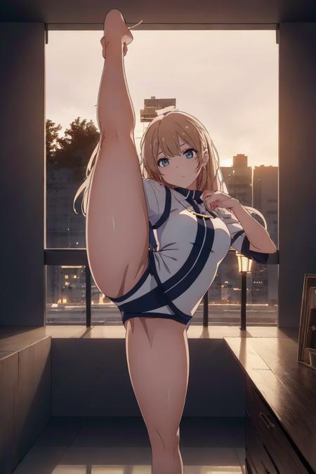 Standing split pose