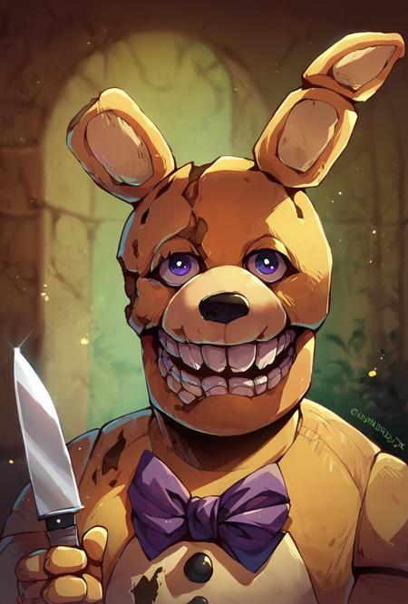 Springtrap / Spring bonnie / The Yellow Rabbit FNAF movie / Five Nights at Freddy's movie