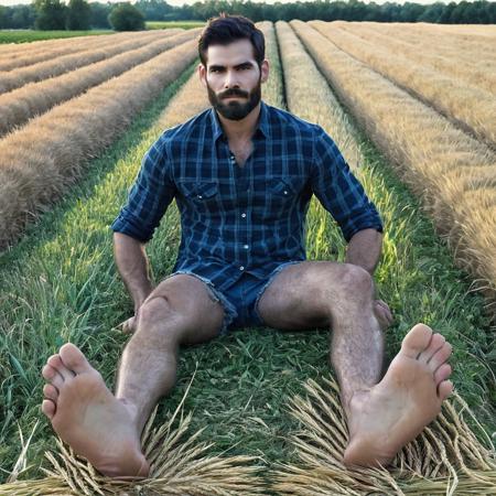 Male feet pose / barefoot