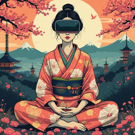 Hokusai's Ukiyo-e Dreamscapes LoRA