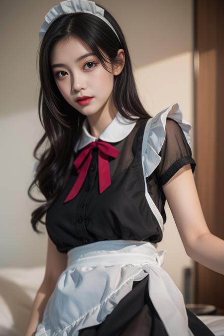 一件简单的半透女仆装 A simple translucent maid dress