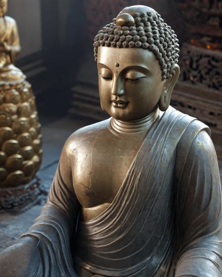 China Style Buddha Statue LoRA