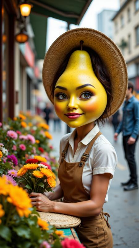 Human Fruit and Vegetable Heads FLUX