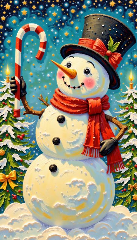 [Pinkie] - Vintage Christmas Oil Painting? - [Flux]