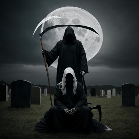 Grim Reaper cinematic style XL + SD1.5