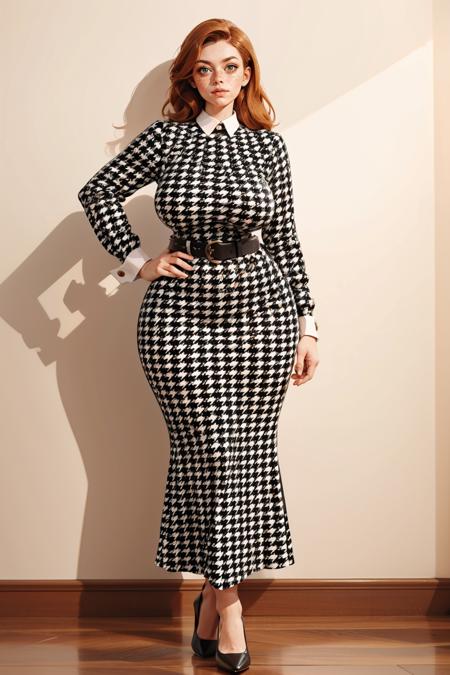 Houndstooth Vintage Dress