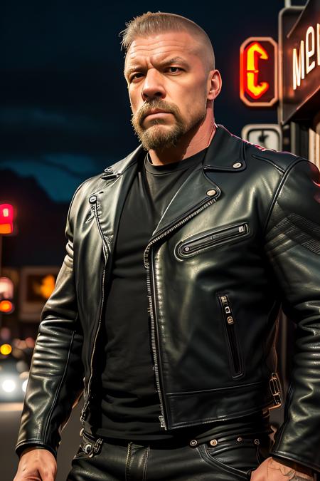 Triple H (shaved head) - Textual Inversion