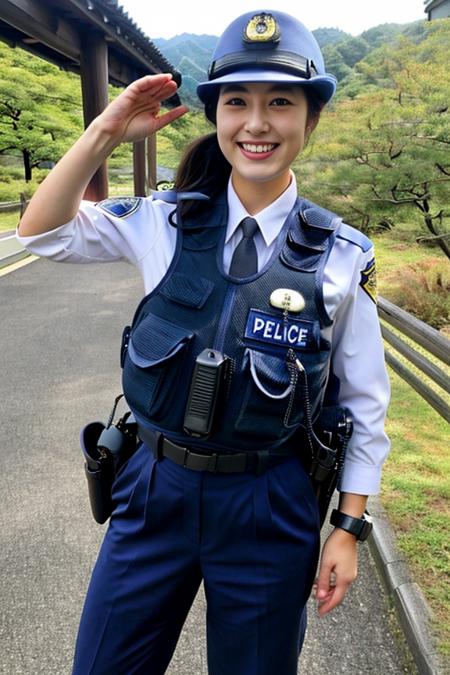 Japanese Police Uniform by Stable Yogi