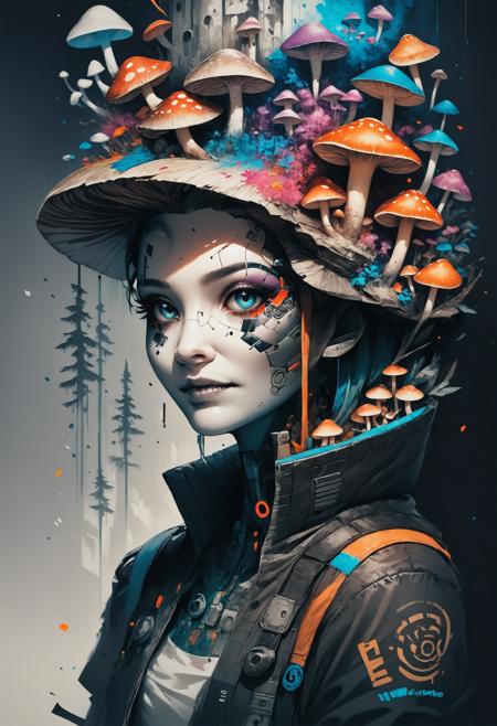 FLUX Mushroom Portrait [+SD1.5+SDXL+Pony]