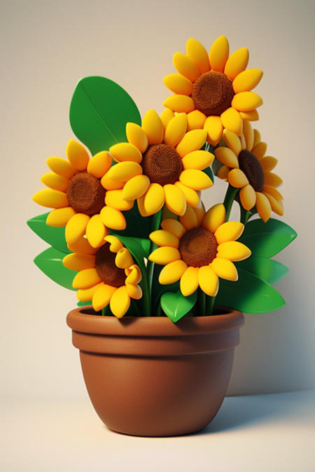 3D flower decoration/design material