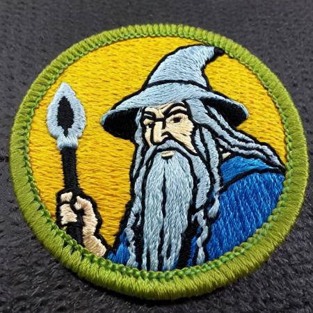 Merit Badge Embroidered Patch Style XL
