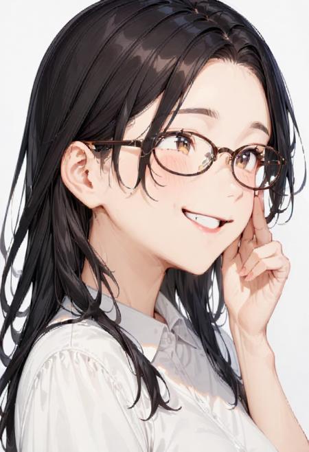 oval cell frame glasses2 SDXL