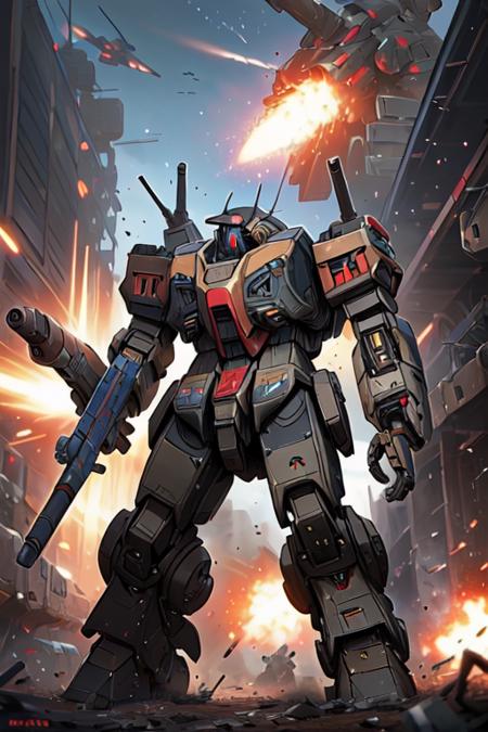 Super robot diffusion(Gundam, EVA, ARMORED CORE, BATTLE TECH like mecha lora)