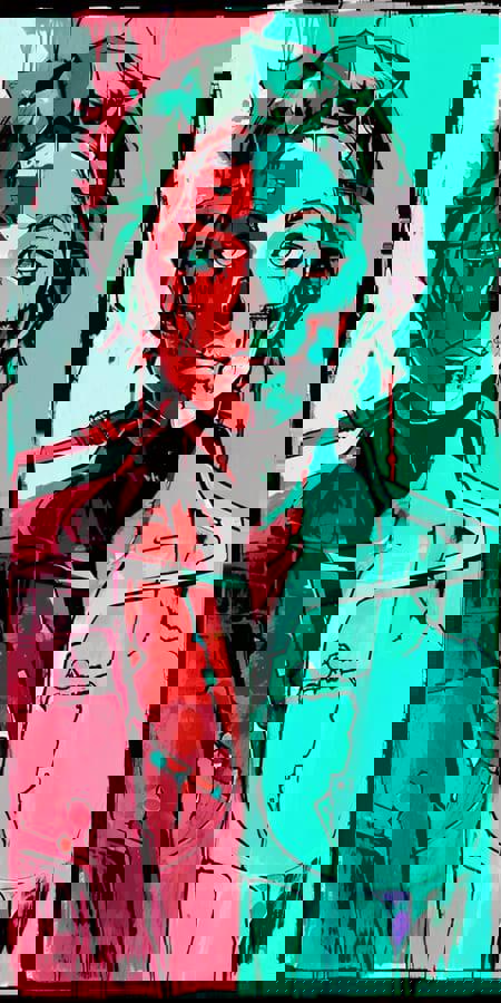 Cyberpunk 2077 Tarot card 512x1024