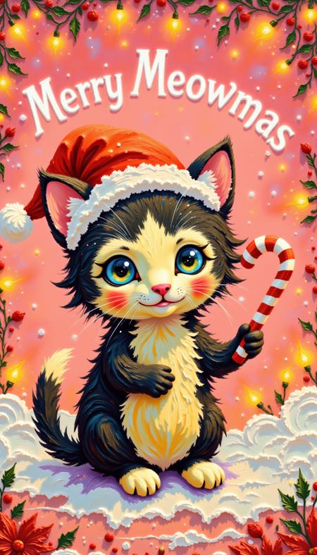 [Pinkie] - Vintage Christmas Oil Painting? - [Flux]