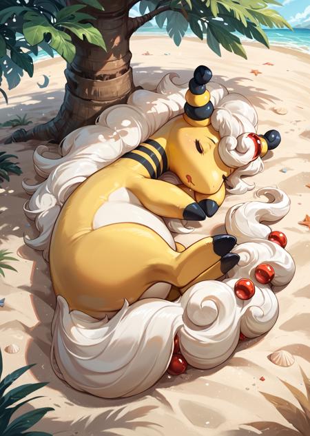 Mega Ampharos (Feral, Anthro) [Pony, Illustrious]