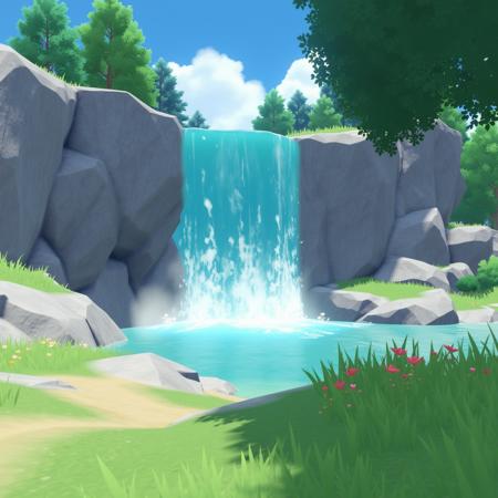 Genshin style landscapes
