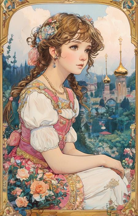 style of Ivan Bilibin [SDXL] 166版本v1.0 (ID: 532561)