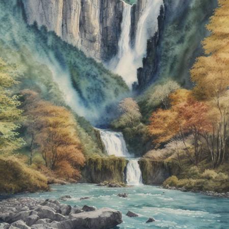 Remarkable Austrian Watercolor Style