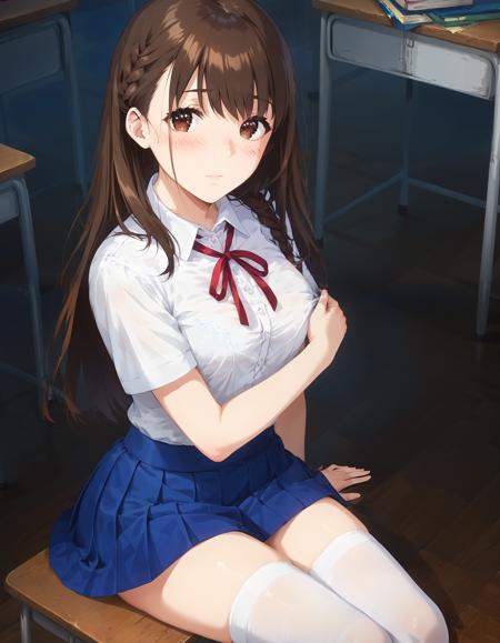 Serizawa Yukiha - Toshoshitsu no Kanojo (図書室ノ彼女～清楚ナ君ガ堕チルマデ～)