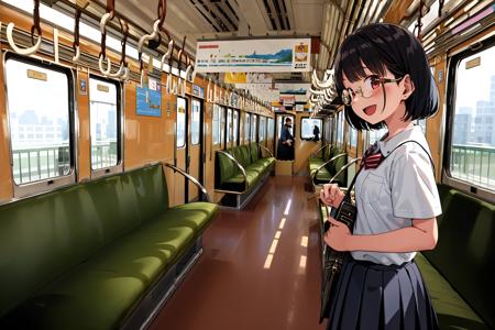 Hankyu 3000 series / train interior