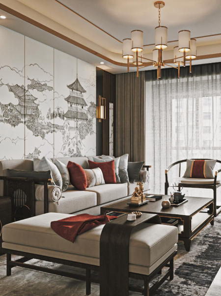 New Chinese style interior design