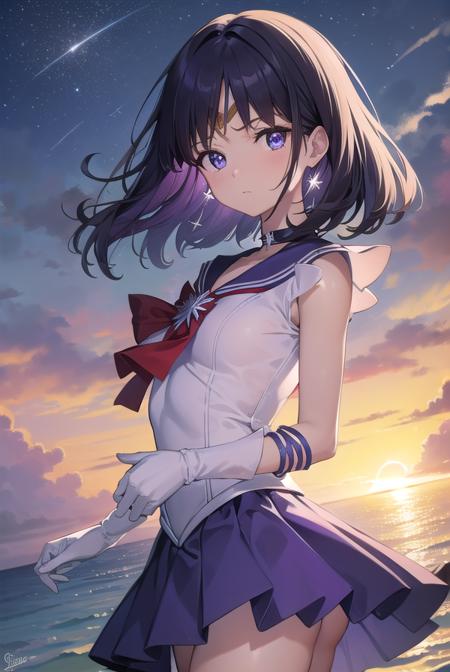 Hotaru Tomoe (土萠 ほたる) / Sailor Saturn (セーラーサターン) - Sailor Moon (美少女戦士セーラームーン)