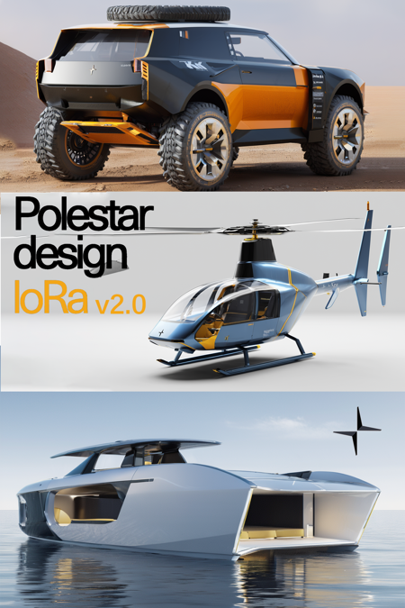 Designed by Polestar (Polestar cars design style lora)版本v2.0 (ID: 549428)
