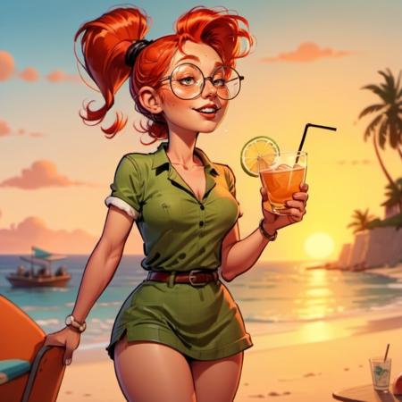 Mademoiselle Jeanne - Gaston Lagaffe comic - SDXL版本v1.0 (ID: 639115)