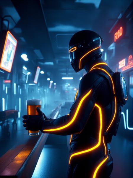 Tron Legacy style - Flux1.D