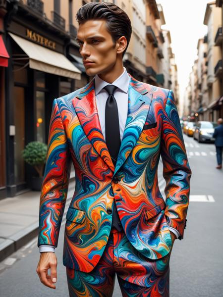 Colorful Marbled Paper FLUX & SDXL