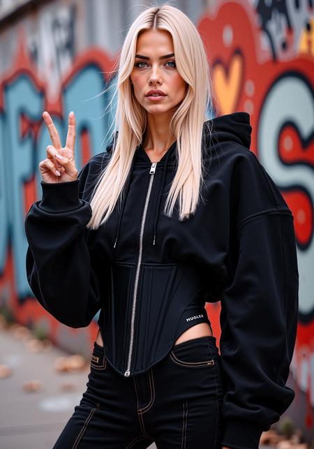 MUGLER - Corseted Hoodie [Flux]