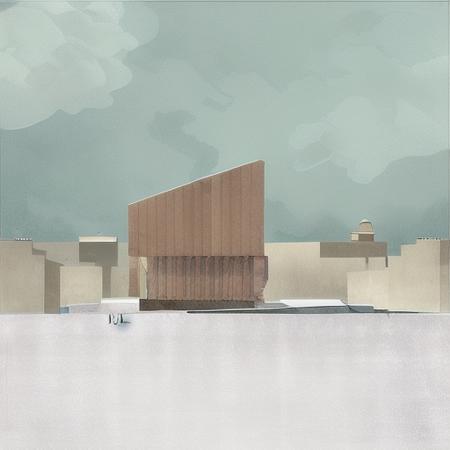 插画风建筑zarch_illustration