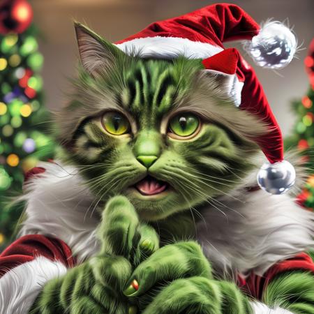 ChristmasGrinchCatLora